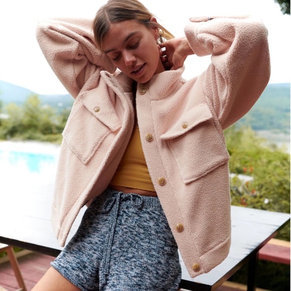 Anthropologie Jackets & Blazers - By Anthropologie Daily Practice Fleece Bomber Jacket